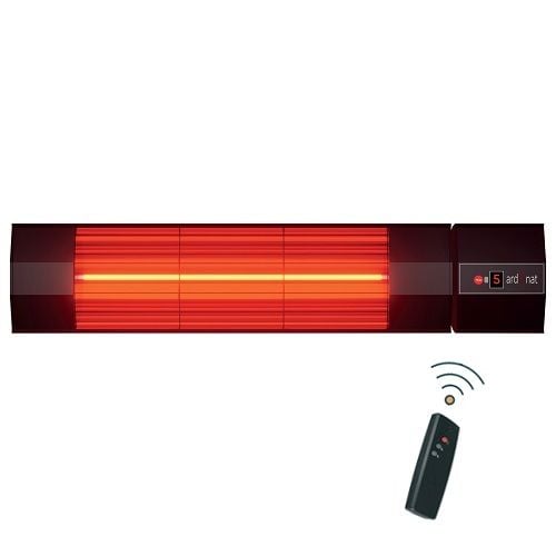 Ardonat Halogen Black Pro 2000W 5 Kademeli Uzaktan Kumandalı Duvar Tipi Isıtıcı