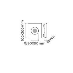 MOL1681SB FERRO SERİSİ SIVA ALTI LED SPOT