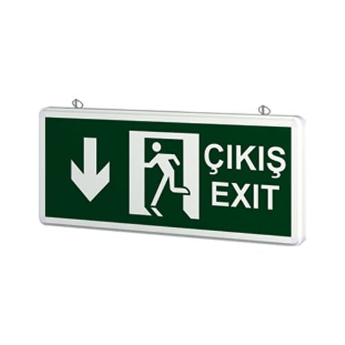 Ycl Çıkış (Exit) Aşağı OK Çıft Yönlü 3W/3LED YAC-910