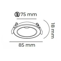 MOL4137 KEOPS SERİSİ SIVA ALTI LED SPOT
