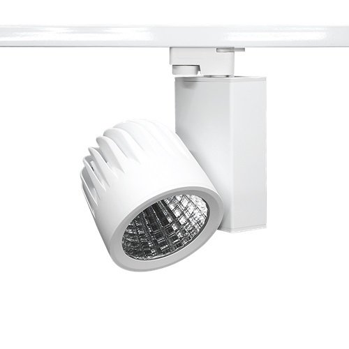 Lamptıme 40W Beyaz Gövde Trıfaze Ray Spot 3000K Sarı Işık