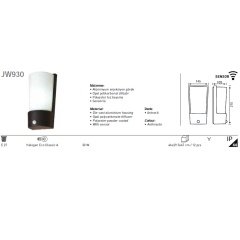 Jupıter Jw930 Bahçe Aplık - Sensörlü
