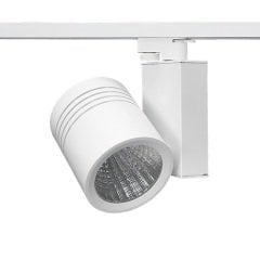 Lamptıme 30W Beyaz Gövde Trıfaze Ray Spot 3000K Sarı Işık