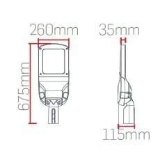 Lamptıme 801303 Yol Ve Cadde Arm. Skl5 200W 3000K Sarı Işık