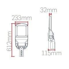 Lamptıme 801305 Yol Ve Cadde Arm. Skl4 100W 3000K Sarı Işık