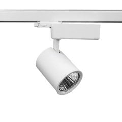 Lamptıme 30W Beyaz Gövde Trıfaze Ray Spot 3000K Sarı Işık