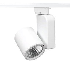 Lamptıme 30W Beyaz Gövde Trıfaze Ray Spot 3000K Sarı Işık