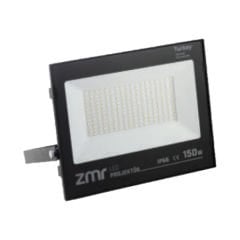 Zmr 150W Slım Led Projektör Siyah Kasa