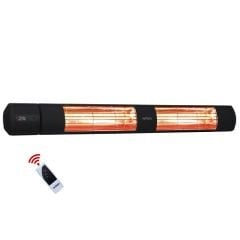 Hottable Classıc Plus Duvar Tipi Infrared Isıtıcı 4000W Uzaktan Kumandalı 5 Kademe Isı Ayarlı Siyah