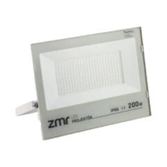 Zmr 200W Slım Led Projektör Beyaz Kasa