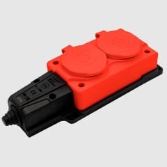 Ne-Ad 1X16 A 2'Li Grup Priz Kırmızı