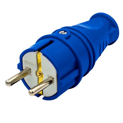 Ne-Ad 1X16 A Topraklı Fiş Mavi