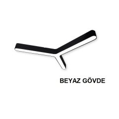 Lamptıme Sarkıt Armatür 80*80 Yıldız 60Cm 60W 3000K Beyaz Gövde