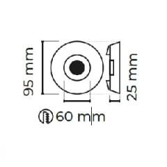 MOL566 DEKORATİF GU10 DUYLU CAM SPOT