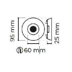 MOL569 DEKORATİF GU10 DUYLU CAM SPOT