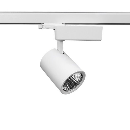 Lamptıme 15W Beyaz Gövde Trıfaze Ray Spot 3000K Sarı Işık