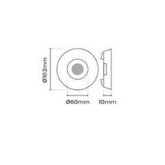 MOL547 DEKORATİF KRİSTAL CAM SPOT KENAR LEDLİ