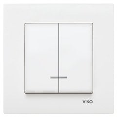 Viko Karre / Meridian Işıklı Komütatör (Çerçeve Hariç)