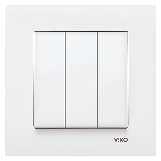 Viko Karre / Meridian Üçlü Anahtar (Çerçeve Hariç)