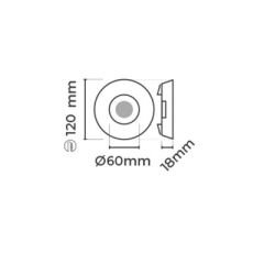 MOL574 DEKORATİF KRİSTAL CAM SPOT KENAR LEDLİ