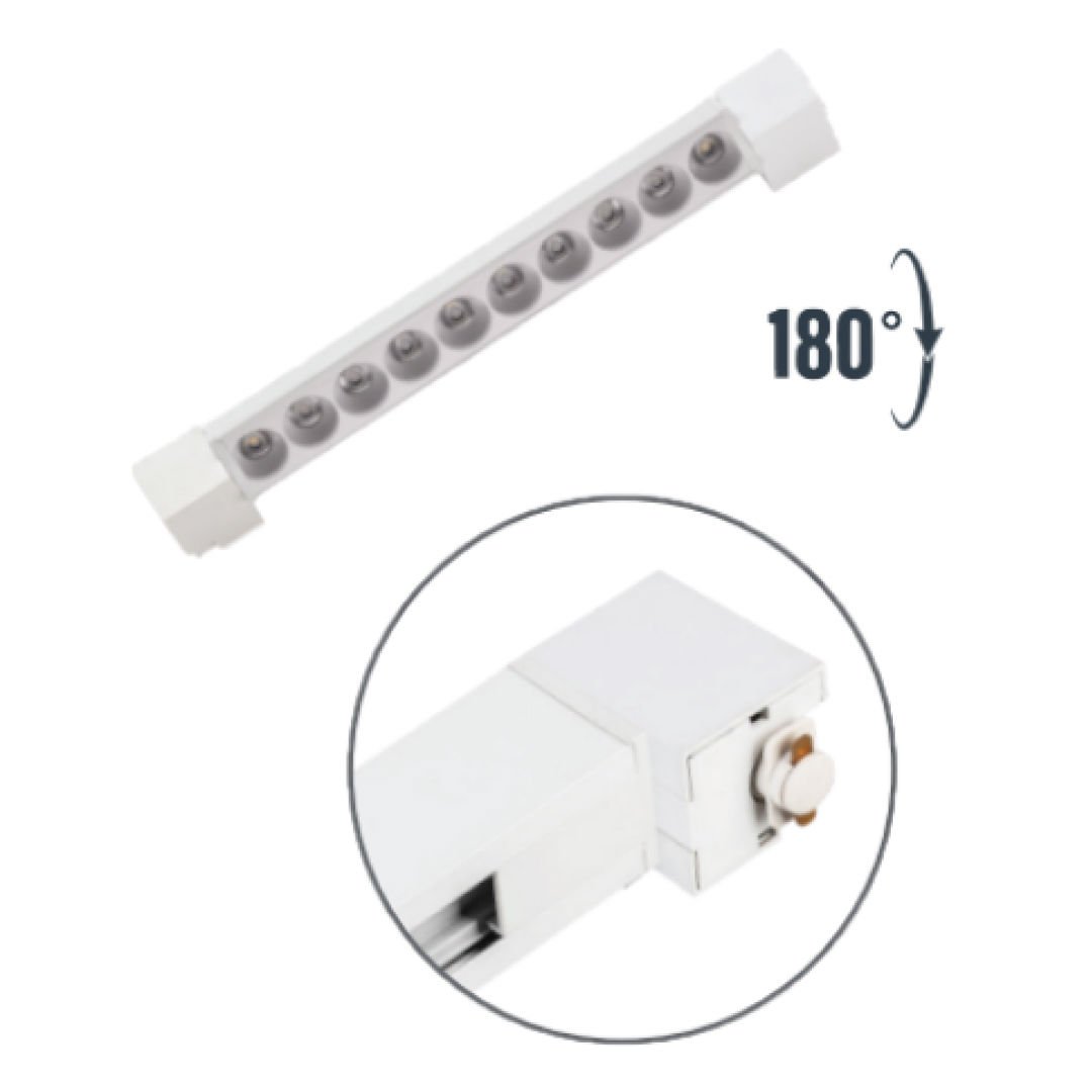 Zmr 20W Beyaz Kasa Mercek Lıneer Ray Spot