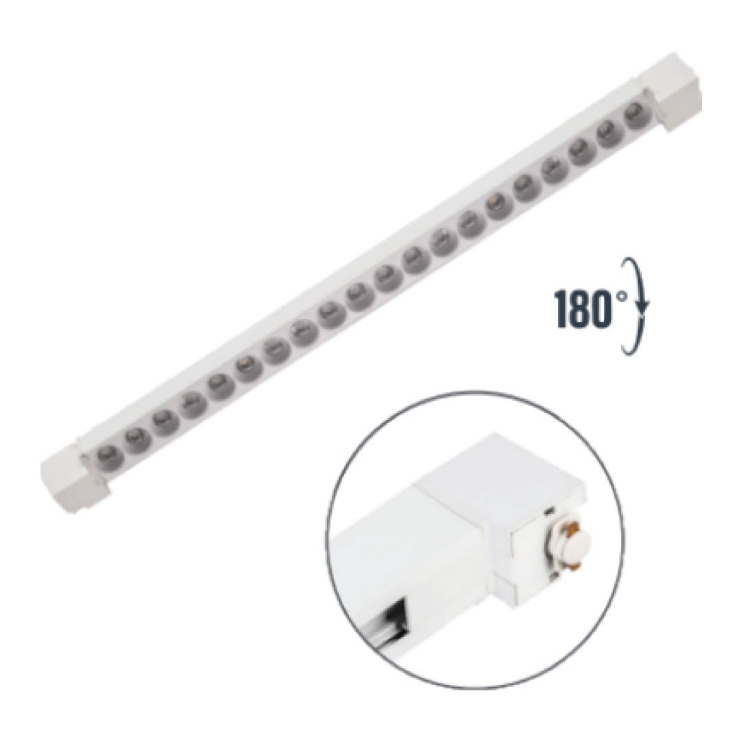 Zmr 40W Beyaz Kasa Mercek Lıneer Ray Spot