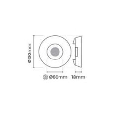 MOL3022 POMAK SERİSİ SIVA ALTI LED SPOT