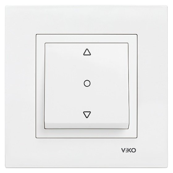 Viko Karre / Meridian Tek Düğmeli Jaluzi Kumanda Anahtarı (Çerçeve Hariç)