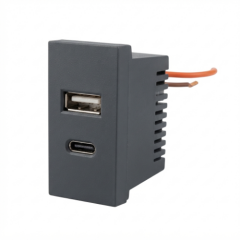 Ne-Ad 45x22,5 mm Çiftli USB Şarj Adaptörü (A/C) (3.4 A)