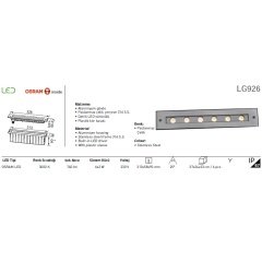 Jupıter Lg926 S  Led''Li Yere Gömme Wallwasher Amatür 6X2W