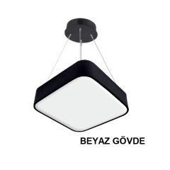 Lamptıme Sarkıt Armatür 80*80 Dolu Kare 40Cm 40W 3000K Beyaz Gövde