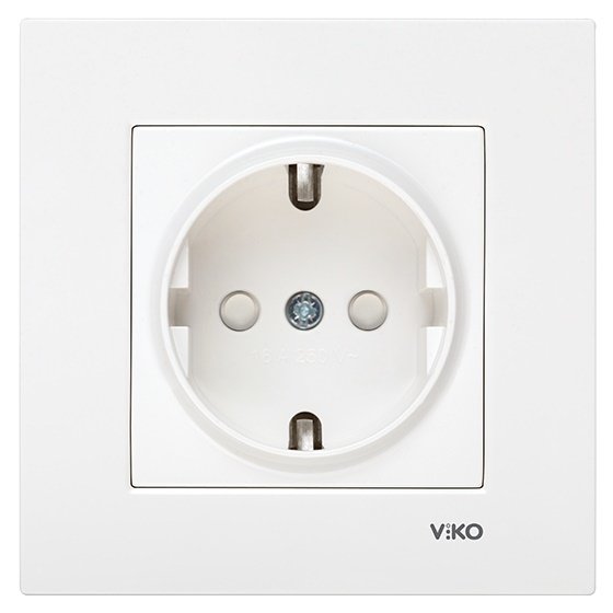 Viko Karre / Meridian Çocuk Korumalı Topraklı Priz (Çerçeve Hariç)