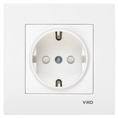 Viko Karre / Meridian Çocuk Korumalı Topraklı Priz (Çerçeve Hariç)