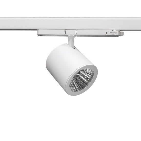 Lamptıme 15W Beyaz Gövde Trıfaze Ray Spot 4000K Ilık Beyaz
