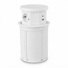 Ne-Ad 3 Şebeke + 1 USB (A/C) + 1 Wi-Fi Şarj Kablolu Silindir Priz Kutusu