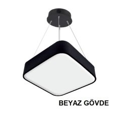 Lamptıme Sarkıt Armatür 80*80 Dolu Kare 60Cm 60W 3000K Beyaz Gövde