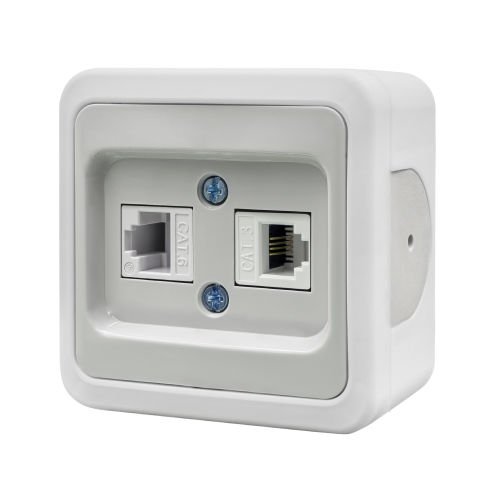 Ne-Ad Multima Data+Numeris Priz [Cat 6 + Cat 3]