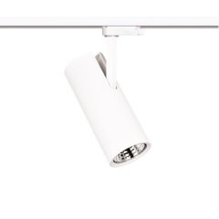 Lamptıme 20W Beyaz Gövde Trıfaze Ray Spot 6500K Beyaz Işık