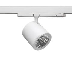 Lamptıme 30W Beyaz Gövde Trıfaze Ray Spot 6500K Beyaz Işık