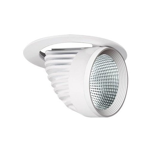 Lamptıme 240489 Sıva Altı Cob Downlıght 20W Yuvarlak Beyaz Gövde 4000K Ilık Beyaz
