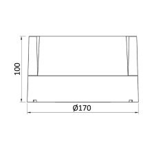 Braytron Walls- G1 15W 4000K Siyah Duvar Armatür