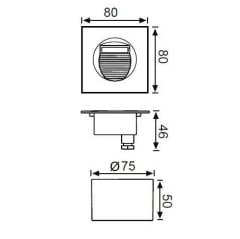Jupıter Lw429 S Ledlli Merdiven Armatürü 1,4W (3000 K) S/A