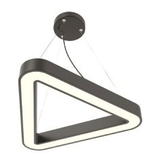 Lamptıme Sarkıt Armatür 80*80 Üçgen 60Cm 60W 3000K Siyah Gövde