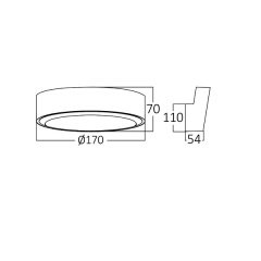 Braytron Walls D-RND 12W 6500K Duvar Armatür