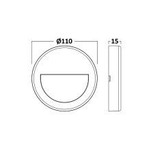 Braytron 3W 3000K Ip65 Ledli Duvar Armatürü