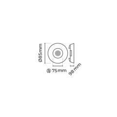 MOL4139M GİZA SERİSİ SIVA ALTI LED SPOT