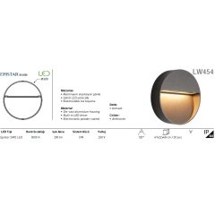 Jupıter Lw454 S  Led''Li Duvar Armatürü 4W (3000K) S/Ü