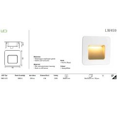 Jupıter Lw459 B Led''Li Duvar Armatürü 4W (3000K)