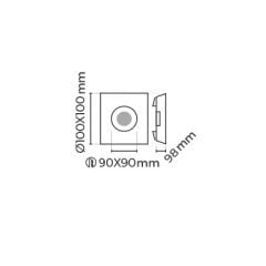 MOL4161M GİZA SERİSİ SIVA ALTI LED SPOT