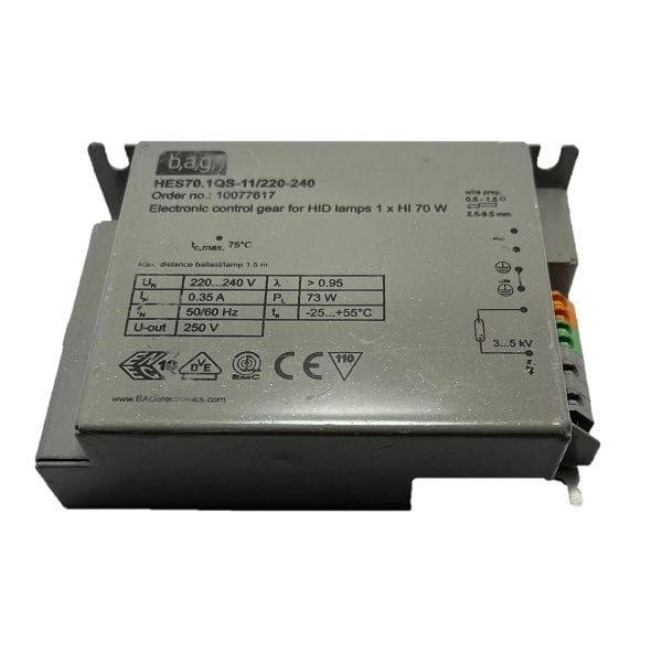Bag 70W Elektrik Metal Halide Balastı